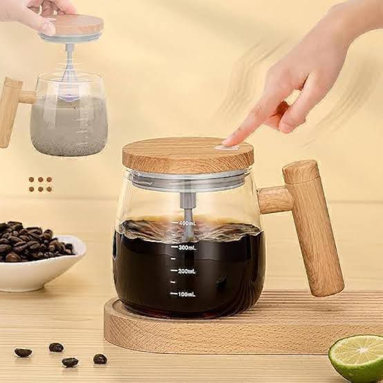 400ml Self Sterling Automatic Rechargeable Glass Material Mixing Cup