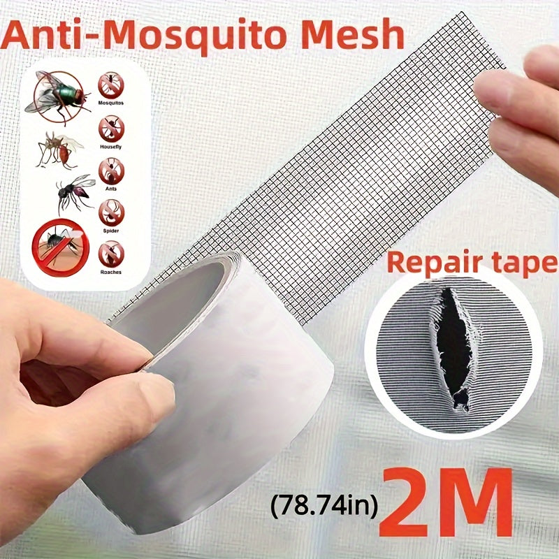5x200cm Screen Repair Tape – Super Strong Self-Adhesive Waterproof Mesh Patch for Windows, Doors & Mosquito Nets
