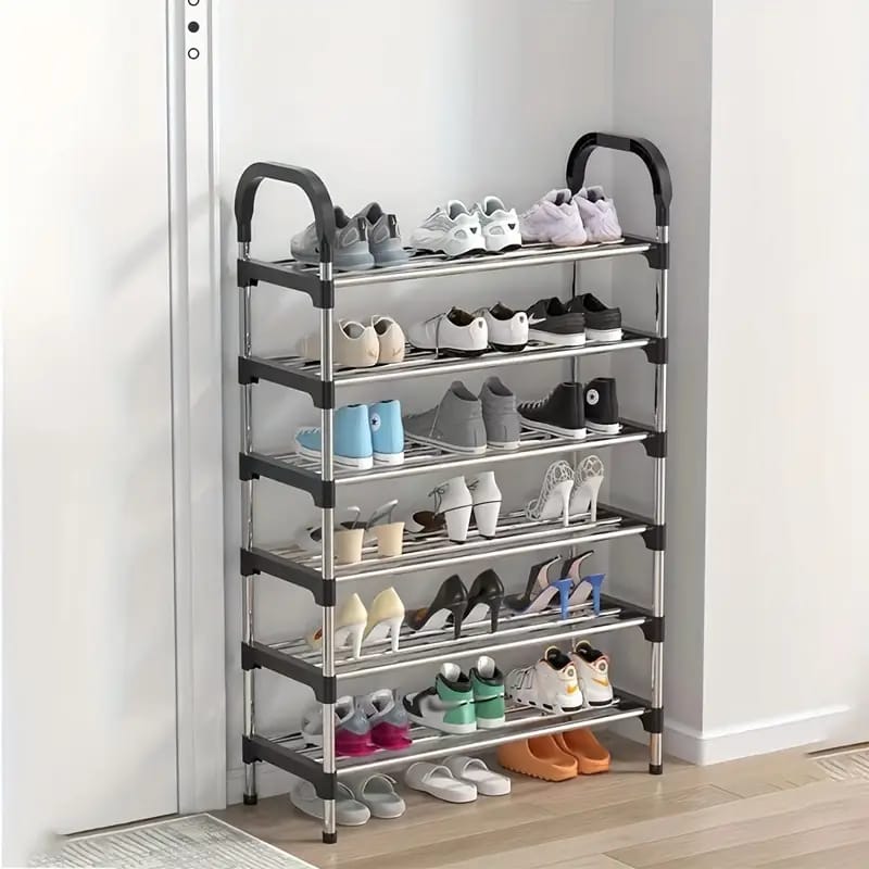 stainless steel shoe rack 6 layer